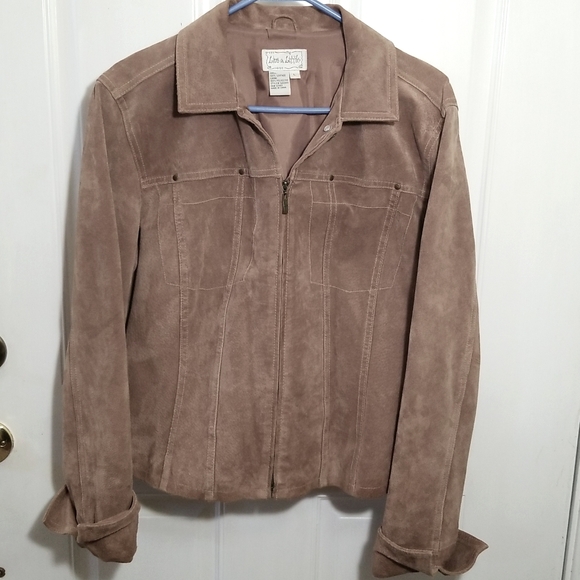 Live a Little Jackets & Blazers - Women's leather brown jacket size large